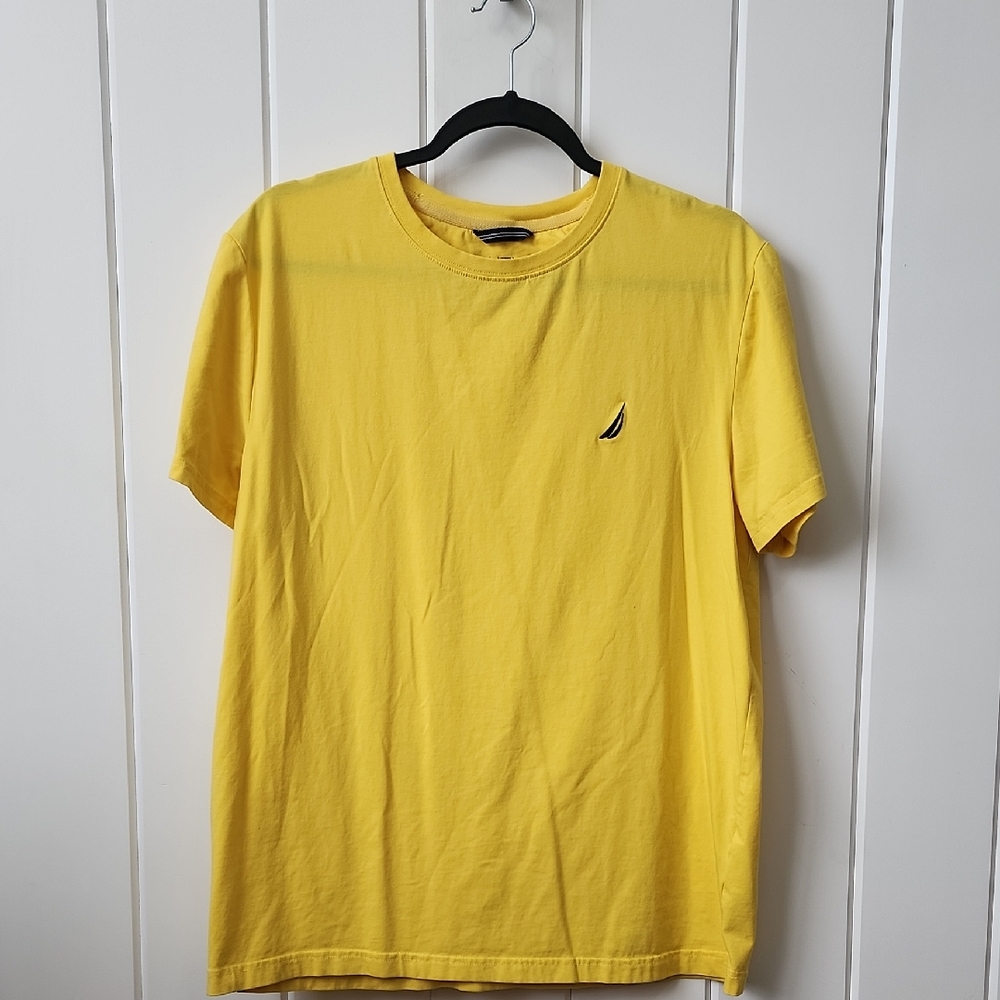 Nautica Men's Bright Yellow Tee - Large